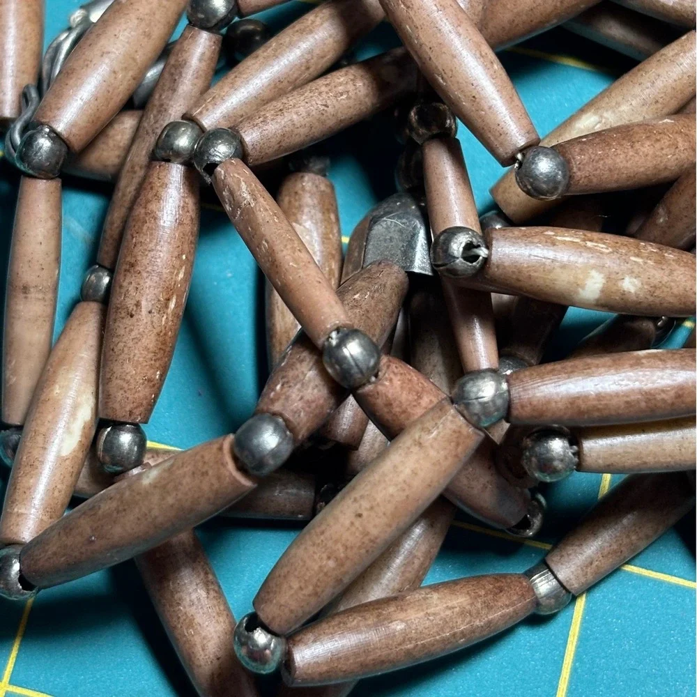 Artisan‎ Made Hairpipe Bone Necklace Tan 4-Strand Southwestern Style